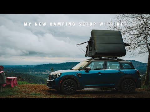 My new camping setup with iKamper Skycamp Mini 3.0 | RTT on Mini Cooper | Snow Peak IGT