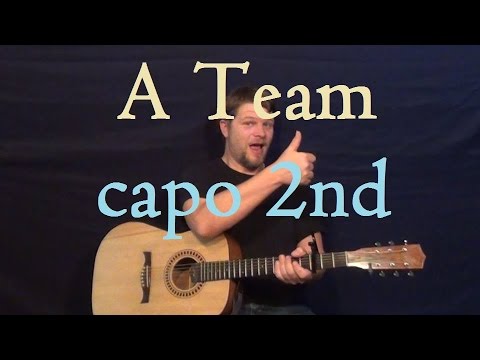 A Team (Ed Sheeran) Guitar Lesson Strum Chord How to Play A Team