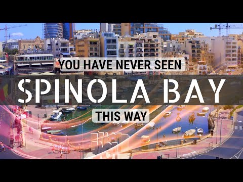 SPINOLA BAY | St. Julians | Malta 🇲🇹2020 - QUICK VIEW 😲- {The best images in 60 second}