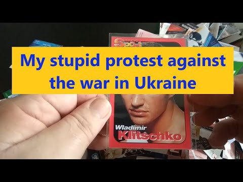 Můj hloupý protest proti válce na Ukrajině. Ale prostě jsem musel.