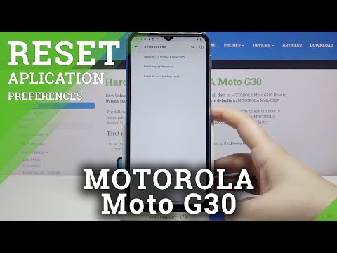 How to Clear App Preferences in Motorola Moto G30 - Reset App Preferences