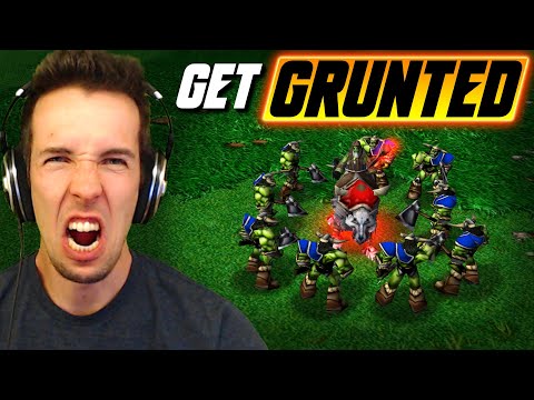 Technical Army Vs DUMB ARMY - WC3 - Grubby