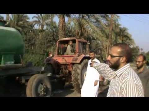 إلقاء مياه المجاري في الأراضي الزراعية بقرية الرياض