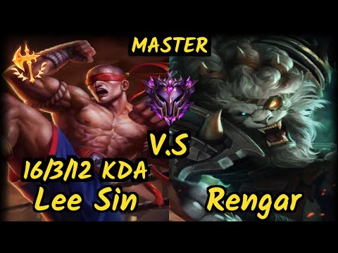 LDLC Djoko (LEE SIN) vs RENGAR - 16/3/12 KDA JUNGLE GAMEPLAY - EUW Ranked MASTER