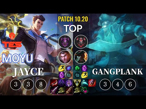 TES Moyu Jayce vs Gangplank Top - KR Patch 10.20