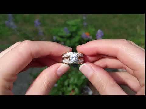 1.01 Ct. Combination Cathedral and Classic Ring Guard -TwoBirch TB-GUARD-0077-YG-L