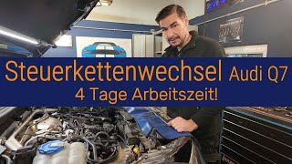Audi Q7 3.0 TDI Steuerkettenwechsel – komplette Reparatur Schritt für Schritt #audi #audiq7 #autos