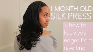 How To Maintain A Silk Press For 1 MONTH + Keep Your Edges Straight