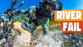 My Motorcycle in a CREEK, I'm in WAY Over my Head 🇨🇦 | Ep 44