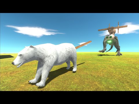 Trying to escape from ALIEN SMILEY BALLISTA - Animal Revolt Battle Simulator