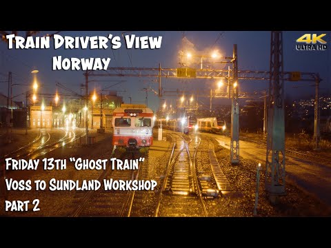 4K CABVIEW: Friday 13th Ghost Train to Sundland Workshop Part 2