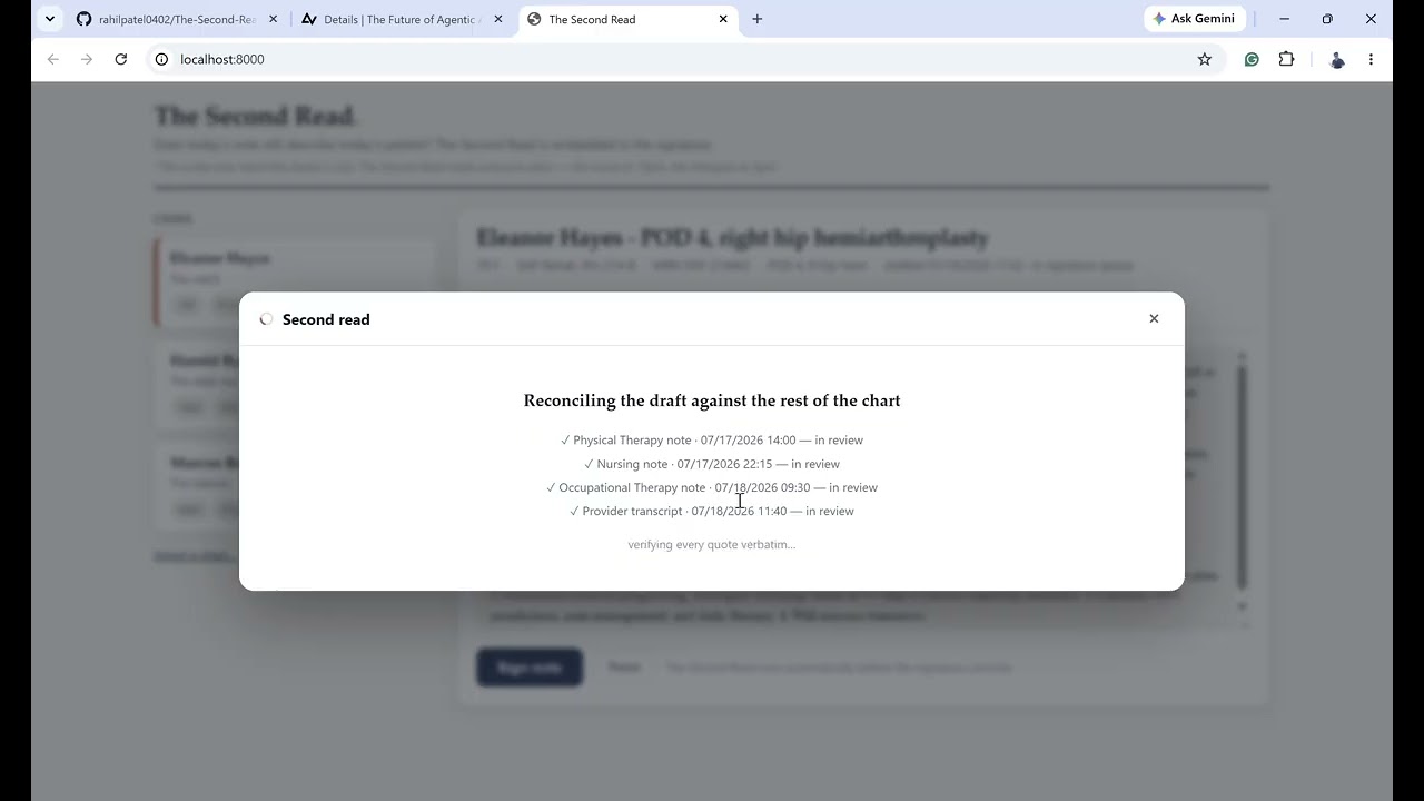 The Second Read project preview
