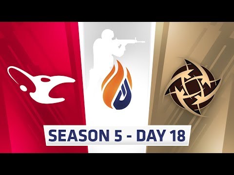 ECS Season 5 Day 18 - NiP vs Mouz - Train