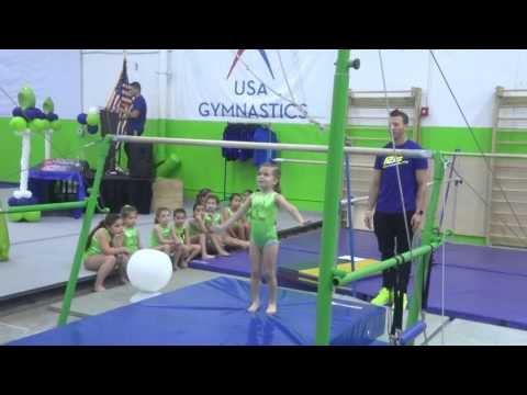 Natalia Bernal barra en competencia de gimnasia Pro jump elite shelton
