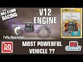 V12 ENGINE HILL CLIMB RACING Garage Most Powerful Vehicle In HCR Crazy And Funny Drive