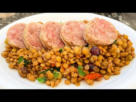 COTECHINO & LENTILS - traditional New Year's meal in Italy