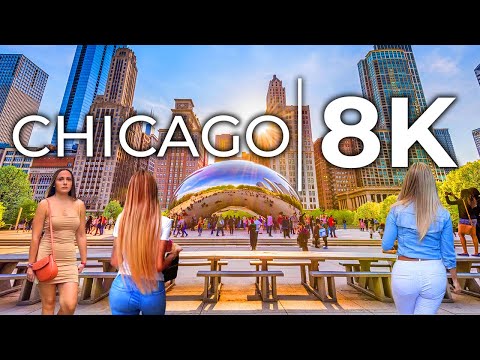 Chicago 🇺🇸 8K - Chicago 8K HDR City Tour in ULTRA HD 60FPS【8K】