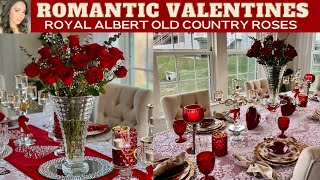 NEW* VALENTINES DAY | HOW TO DECORATE ROYAL ALBERT OLD COUNTRY ROSES CHINA #GLAM