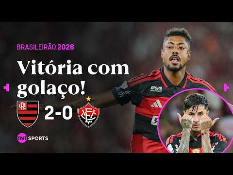 PULGAR ANOTA GOLAÇO DE LONGE, BRUNO HENRIQUE CRAVA E MENGÃO VENCE! FLAMENGO 2X0 VITÓRIA