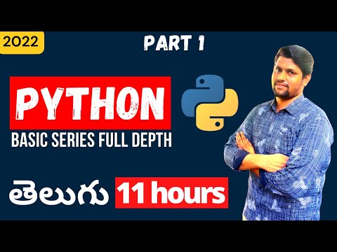 Python Basic Series Full Depth Part 1 In Telugu Python Tutorials
