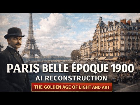 Paris Belle Époque 1900 AI Reconstruction The Golden Age of Light and Art  Historical Documentary