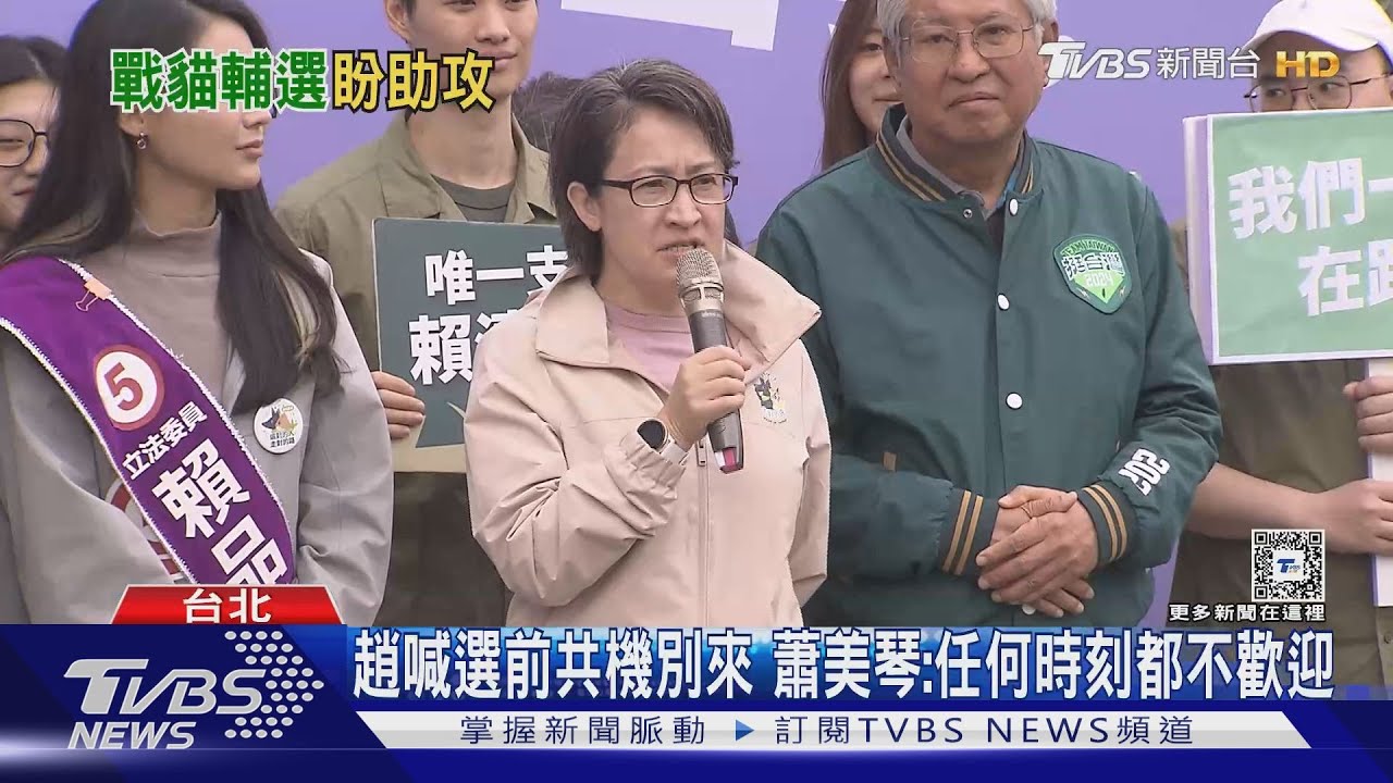 大咖「選民」陪掃街！　蕭美琴首輔選莊銘淵