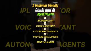 5 Beginner-Friendly GenAI Projects You Must Build 🚀
