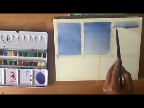 Watercolour Washes by @oliverpyle-ourlandscape4442 using Aquafine Watercolour