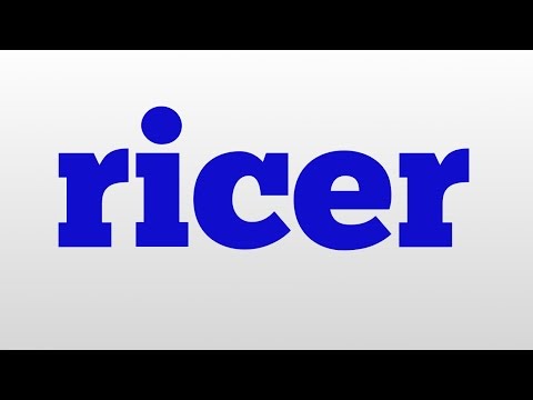 ricer meaning and pronunciation
