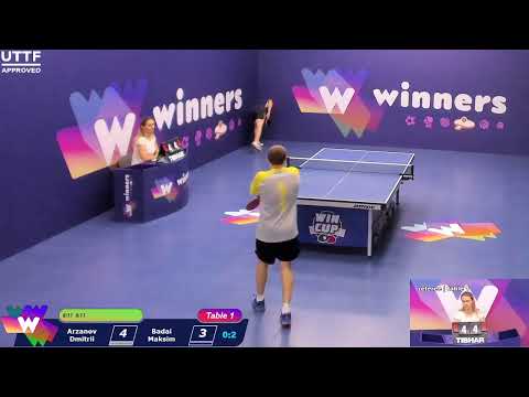 WINners CUP table 1 07.09 Arzanov Dmitrii - Badai Maksim 13:30