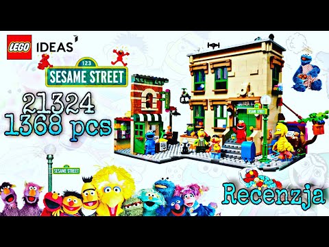 RECENZJA 21324 LEGO IDEAS - 123 Ulica Sezamkowa [4K]