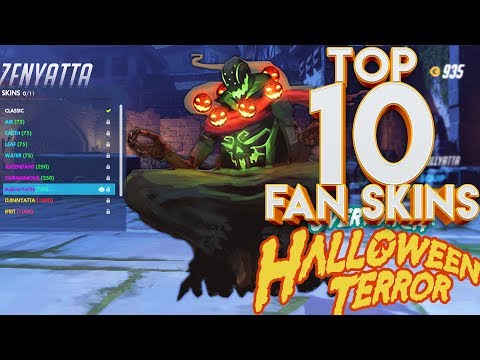 TOP 10 OVERWATCH HALLOWEEN FAN SKINS!