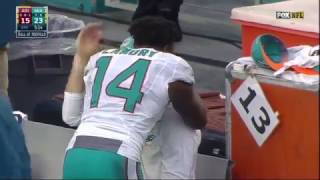 Ryan Tannehill Consoled By Teammates After Being Injured. Lost For The Season......