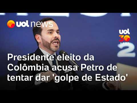 Presidente eleito na Colômbia suspende transição e denuncia plano de golpe de Estado