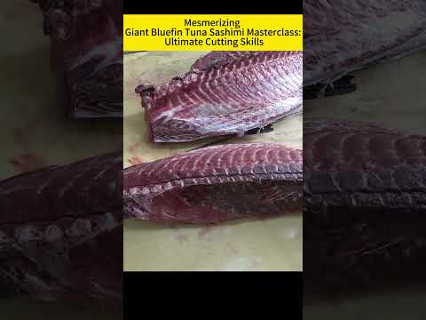 Mesmerizing Giant Bluefin Tuna Sashimi Masterclass 00 22 55 00 23 50