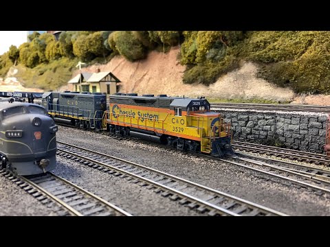 C&O/Chessie GP's at the Guernsey Valley Model Railroad Club | HO Scale