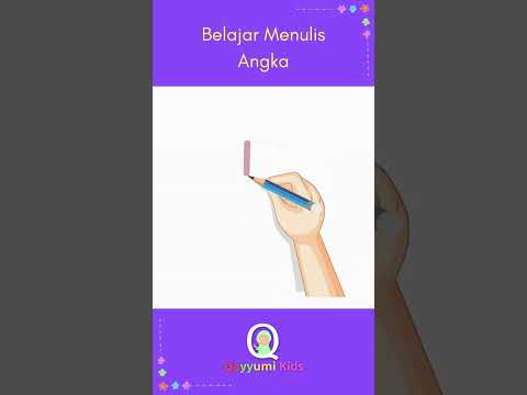 Belajar menulis angka 5 #shorts