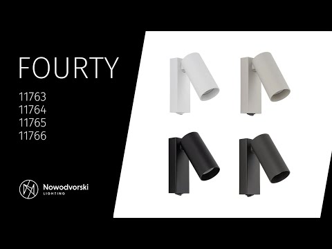 Бра, настінний світильник Nowodvorski 11763 Fourty GU10 1x10W IP20 чорний