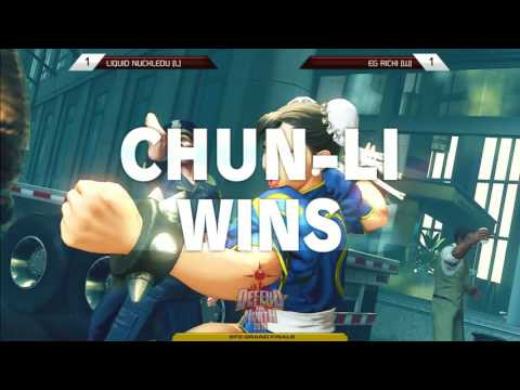 Street Fighter 5 Tournament: Defend the North 2016 Grand Final - Nuckledu (Nash) vd EG Ricki Ortiz