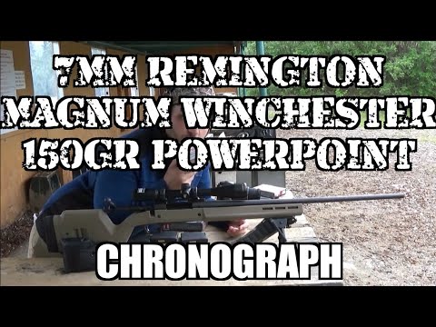 7mm Magnum Chronograph WInchester 150gr powerpoints