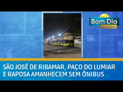 São José de Ribamar, Paço do Lumiar e Raposa amanhecem sem ônibus | Bom Dia Maranhão