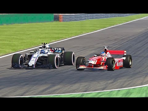 Williams F1 2018 vs Williams F1 1998 - Monza