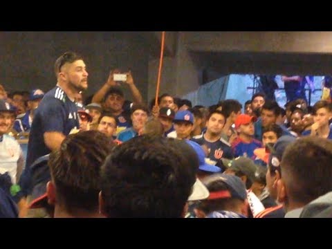 "Palabras de los de abajo + la copa libertadores es mi obsesión  U de Chile vs Racing 2018" Barra: Los de Abajo &bull; Club: Universidad de Chile - La U