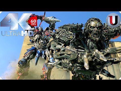Transformers Age Of Extinction Optimus Prime vs Lockdown Final Battle Part 2 Movie Clip (FULL HD)