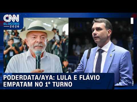 PoderData/AYA: Lula tem 45% dos votos válidos no 1º turno; Flávio, 43% | CNN NEWSROOM