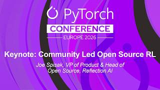 Keynote: Community Led Open Source RL - Joe Spisak