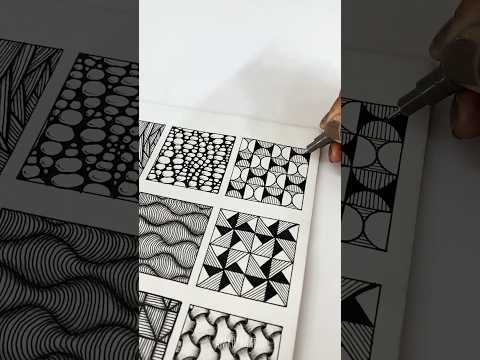 Zentangle pattern ✨ #zentagle #art #drawing #mandala #zentanglepatterns #drawingmandala #zenpattern