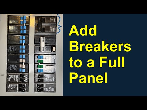 Use tandem breakers to add circuits when panel is full or to make room for future needs