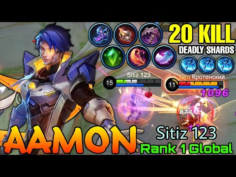 20 Kills Aamon The Shards Master! - Top 1 Global Aamon by Sitiz 123 - Mobile Legends