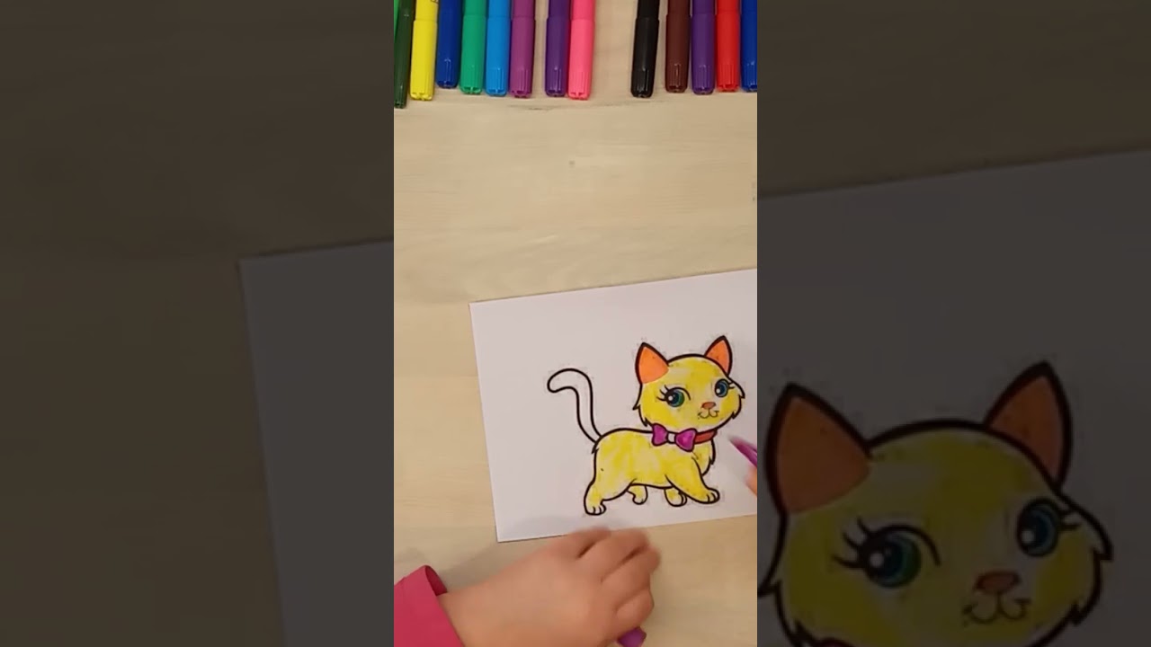 CAT Coloring Pages #forkids #colorpages